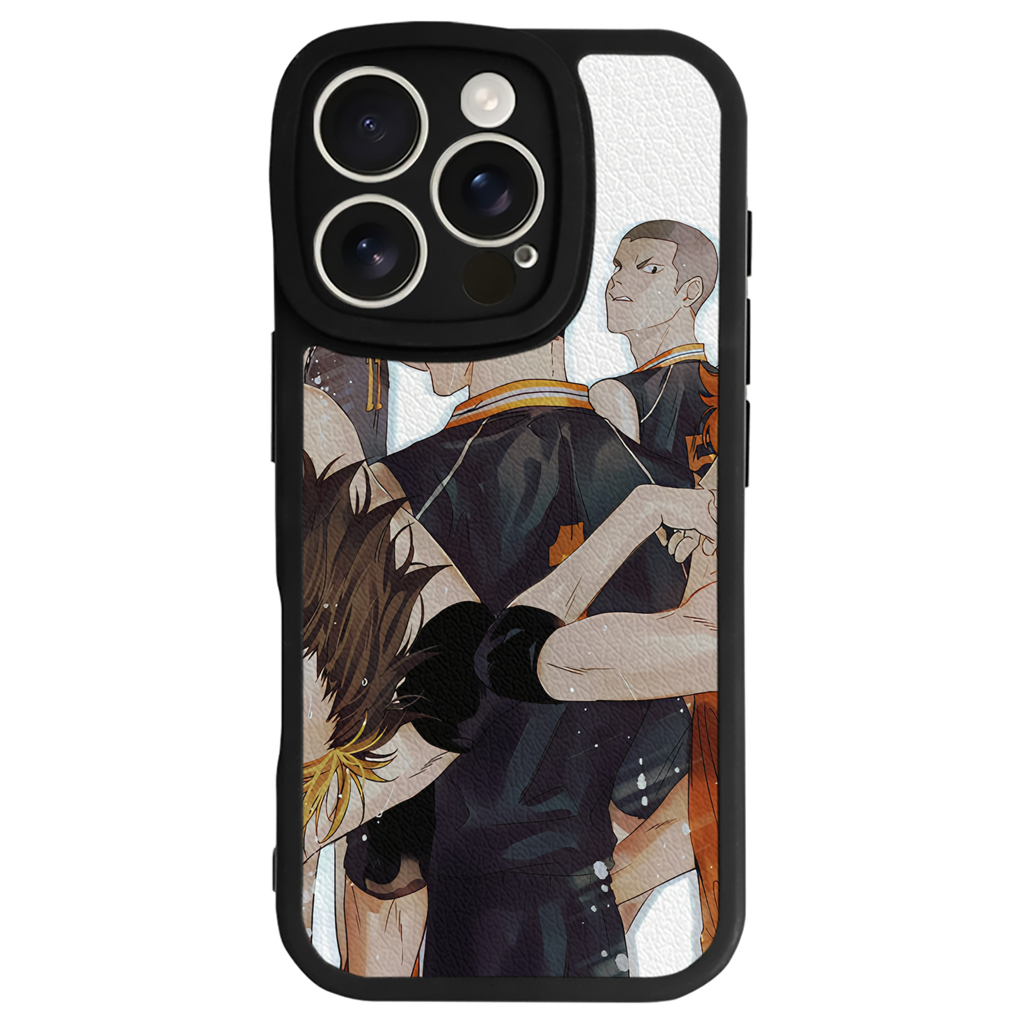 （画像用） ハイキュー!! Haikyu!! 【iPhone 16シリーズ対応】シリコンスマホケース（レザー調） 材質：シリコン
